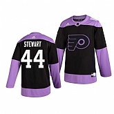 Flyers 44 Chris Stewart Black Purple Hockey Fights Cancer Adidas Jersey Dzhi,baseball caps,new era cap wholesale,wholesale hats